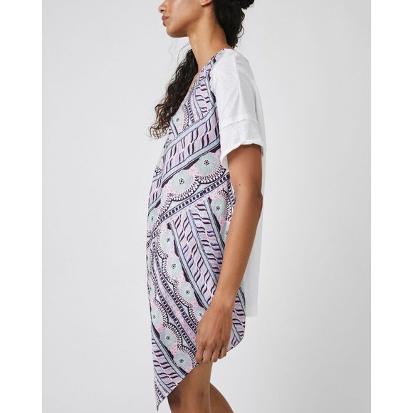 FREE PEOPLE Pick Your Scarf Maxi Tee / Pink Combo - Picture 3 of 6